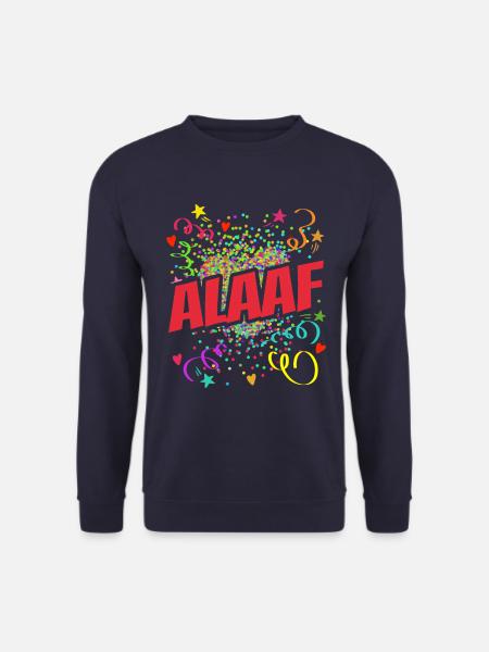 Alaaf Herz - Fasching - Karneval - Verkleidung - Unisex Pullover - Navy