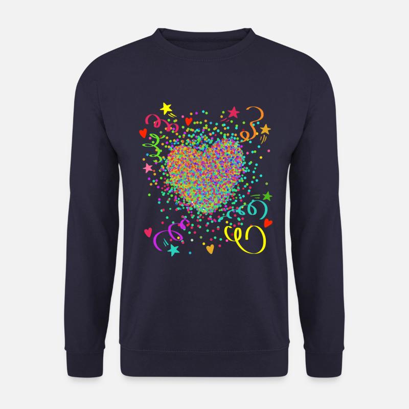Stimmungs Herz - Fasching - Karneval - Verkleidung - Unisex Pullover - Navy