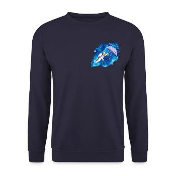 Douche d’étoiles filantes - Sweat-shirt Unisexe - marine - Devant - Alina (178cm) & Michal (187cm)