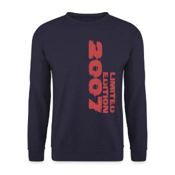 Limited Edition 2007 – 18th Birthday 2025 - Unisex Sweatshirt - navy - Front - Alina (178cm) & Michal (187cm)
