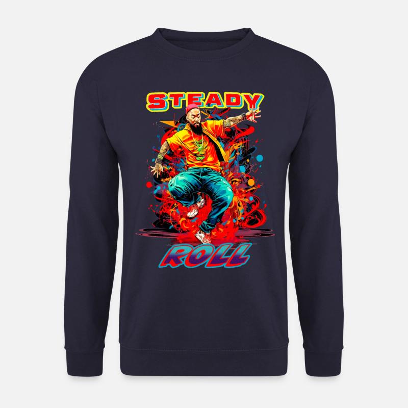 Gleichmäßige Hüfthüpfrolle - Unisex Pullover - Navy