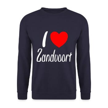 I love Zandvoort - Unisex Pullover - Navy - Vorne - Alina (178cm) & Michal (187cm)