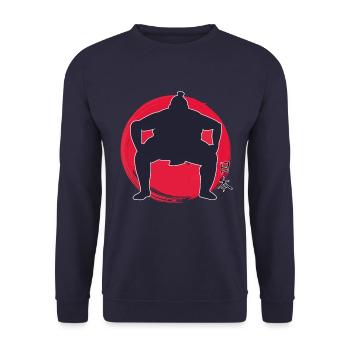 Sumo Japan - Unisex Pullover - Navy - Vorne - Alina (178cm) & Michal (187cm)