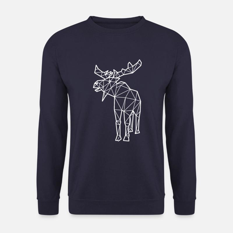Moose polygon - Unisex Sweatshirt - navy