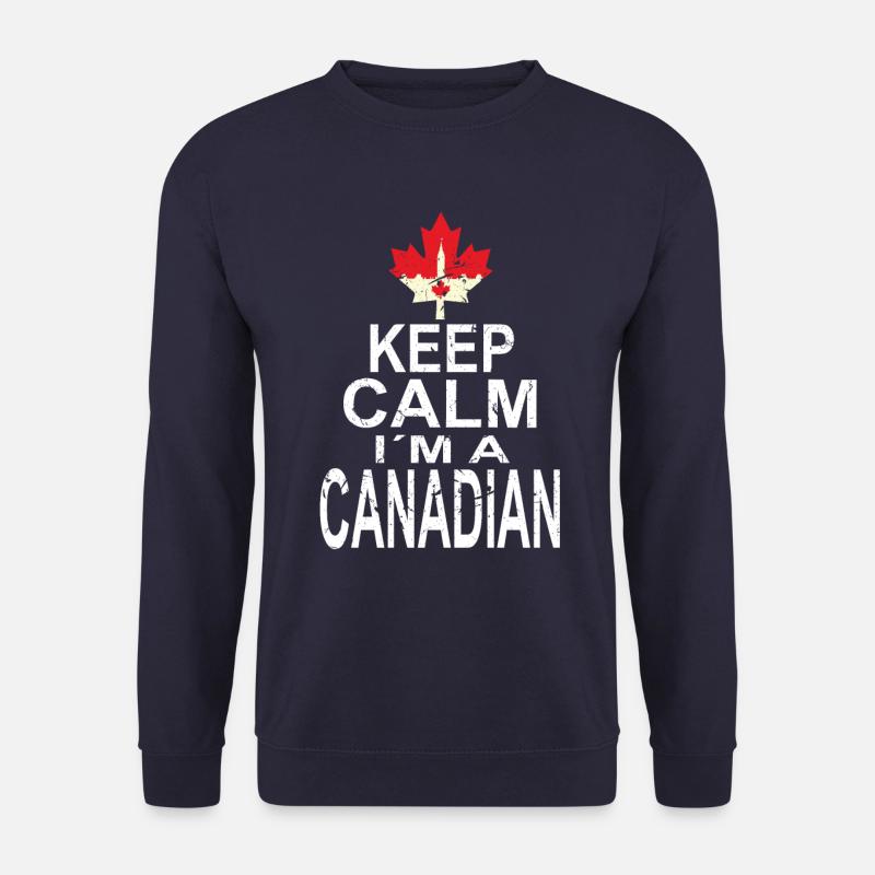 Keep Calm Im a Canadian - Unisex Pullover - Navy