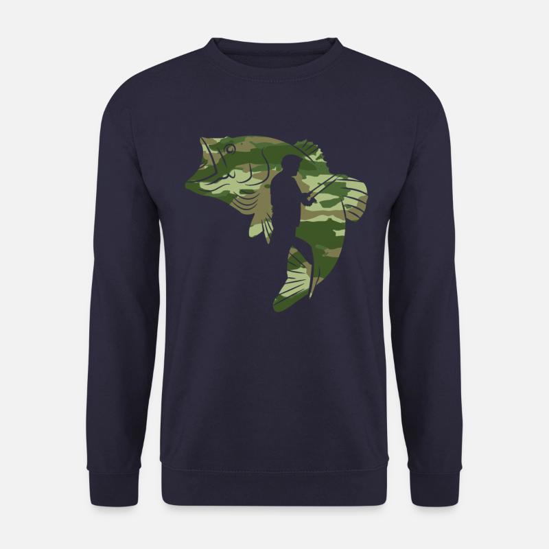 Angler Camouflage - Unisex Pullover - Navy