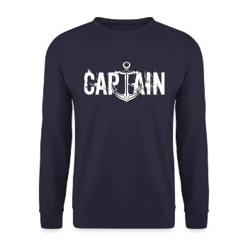 Captain Anchor - Sweat-shirt Unisexe - marine - Devant - Alina (178cm) & Michal (187cm)