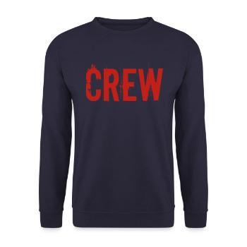 Crew red - Sweat-shirt Unisexe - marine - Devant - Alina (178cm) & Michal (187cm)