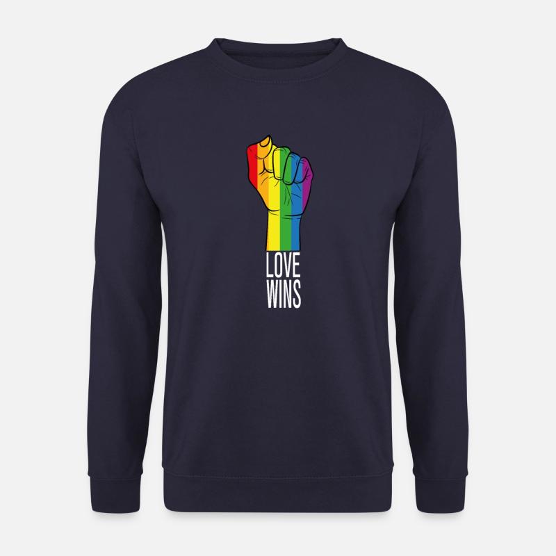 Love Wins - Unisex Pullover - Navy