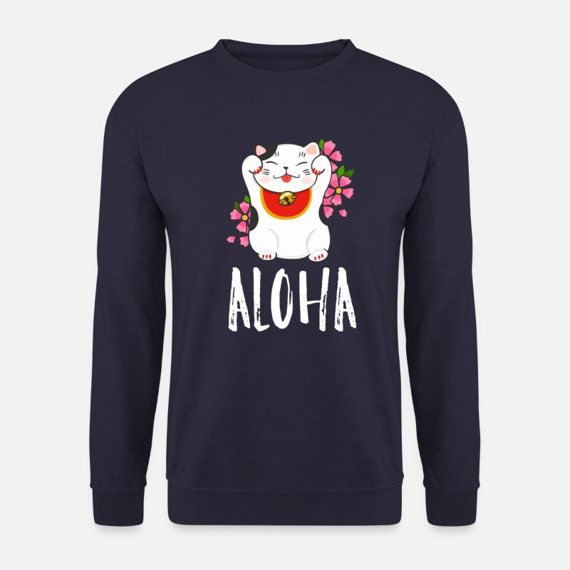 Winkekatze - Unisex Pullover - Navy