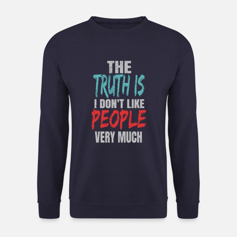 I hate people - Unisex Sweatshirt - navy
