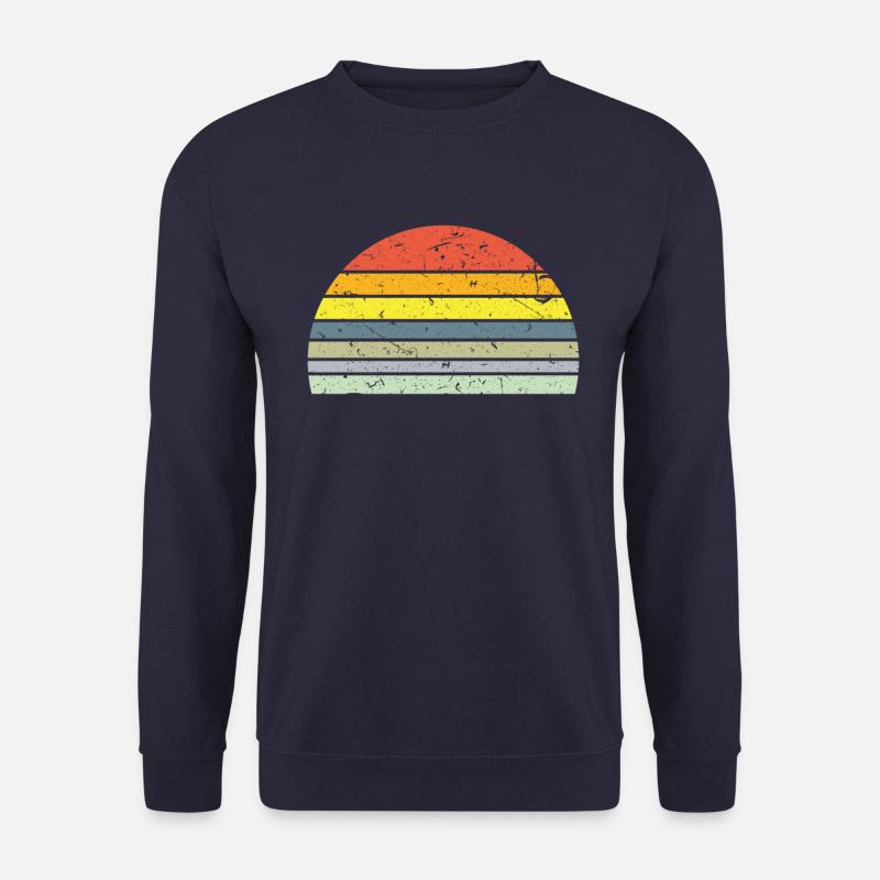 Sunset semicircle retro - Unisex Sweatshirt - navy