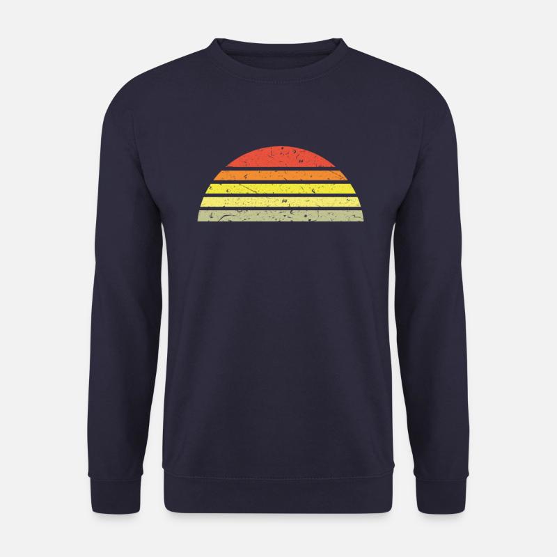 Sunset Halbkreis Retro - Unisex Pullover - Navy