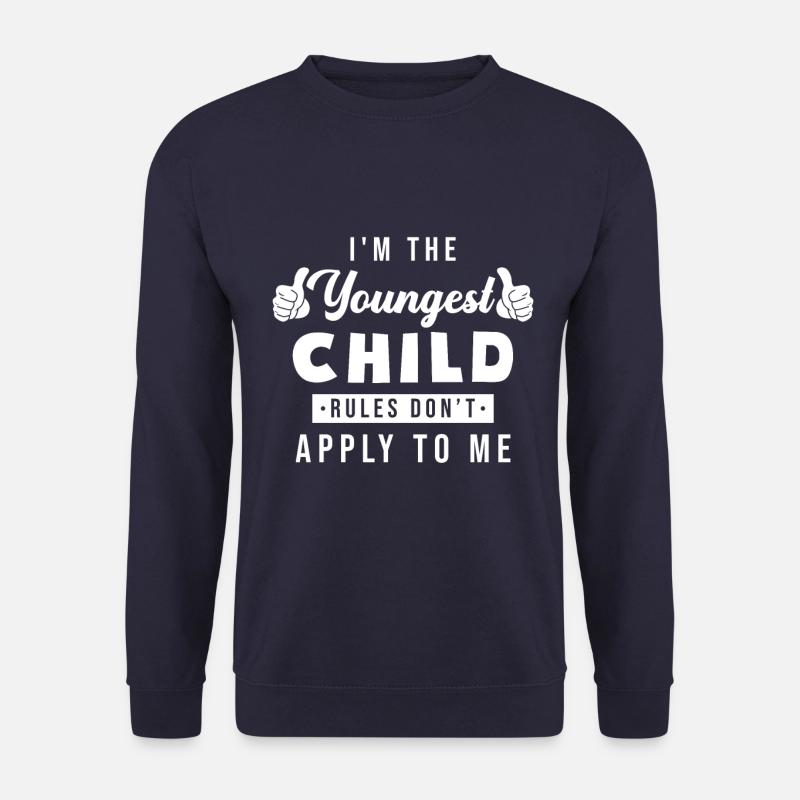 Youngest child - Unisex Sweatshirt - navy
