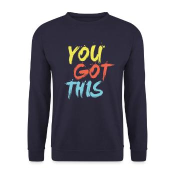 Tu peux le faire - Sweat-shirt Unisexe - marine - Devant - Alina (178cm) & Michal (187cm)