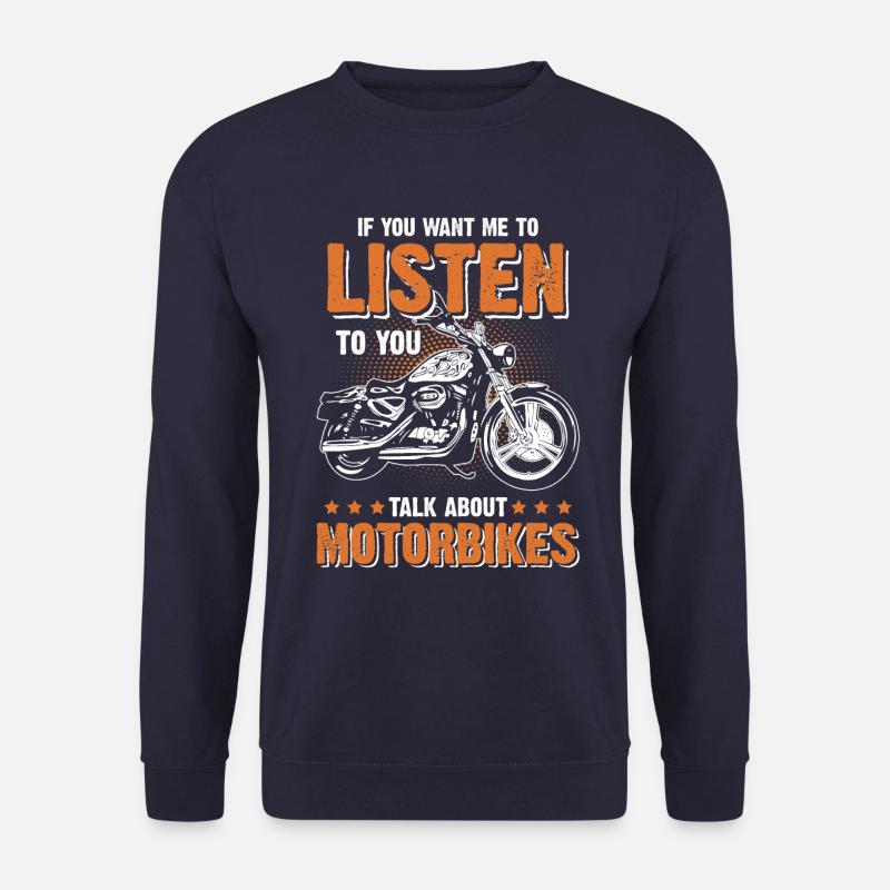 Motorbike Motorrad - Unisex Pullover - Navy
