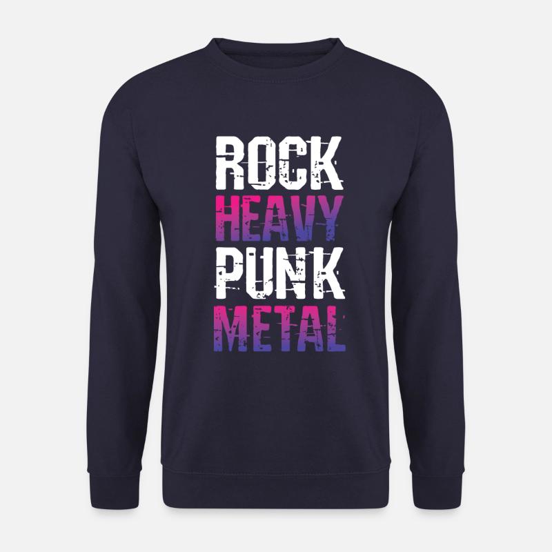 Rock Heavy Metal Musik - Unisex Pullover - Navy
