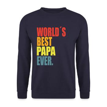 Meilleur papa disant - Sweat-shirt Unisexe - marine - Devant - Alina (178cm) & Michal (187cm)