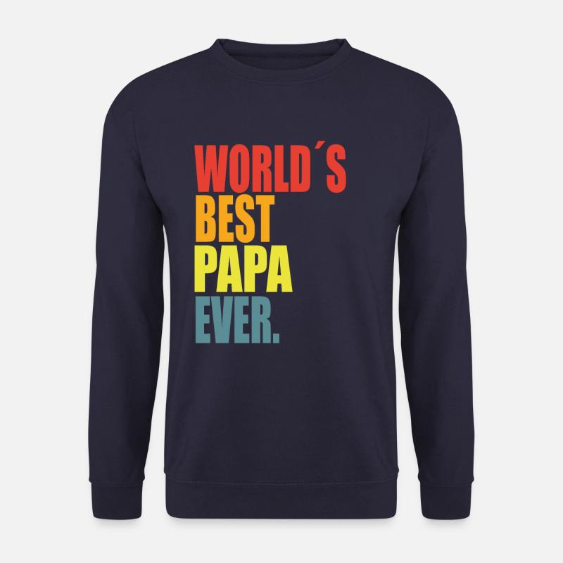 Bester Papa Spruch - Unisex Pullover - Navy