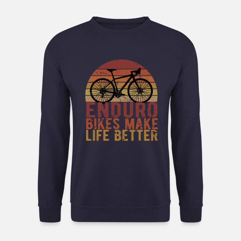 Enduro Fahrrad - Unisex Pullover - Navy