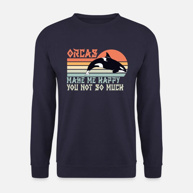 Orca Killerwal Spruch lustig - Unisex Pullover - Navy