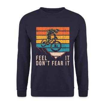 Vélo de descente vélo - Sweat-shirt Unisexe - marine - Devant - Alina (178cm) & Michal (187cm)
