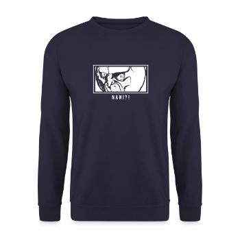 Nani meme - Unisex Sweatshirt - navy - Front - Alina (178cm) & Michal (187cm)
