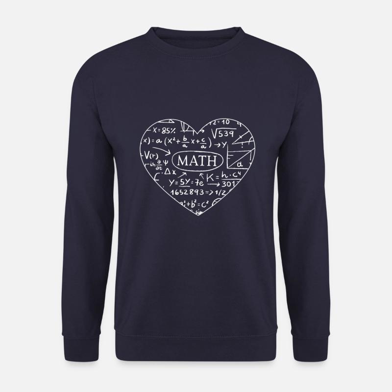 Math math love mathematicians - Unisex Sweatshirt - navy