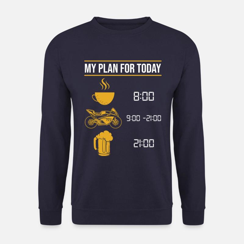 Motorrad Spruch - Unisex Pullover - Navy