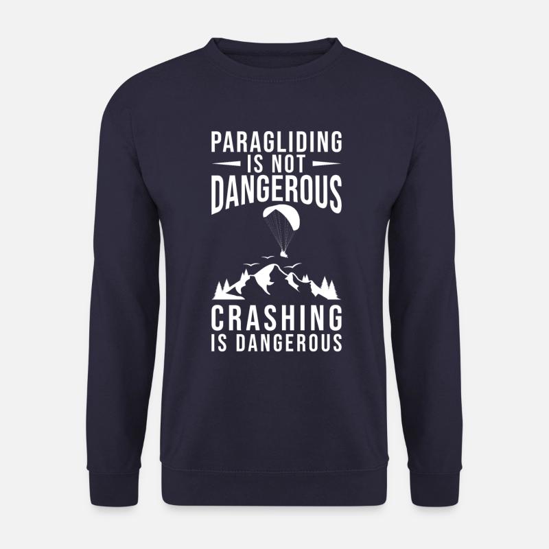 Gleitschirm fliegen Gleitschirm Spruch - Unisex Pullover - Navy