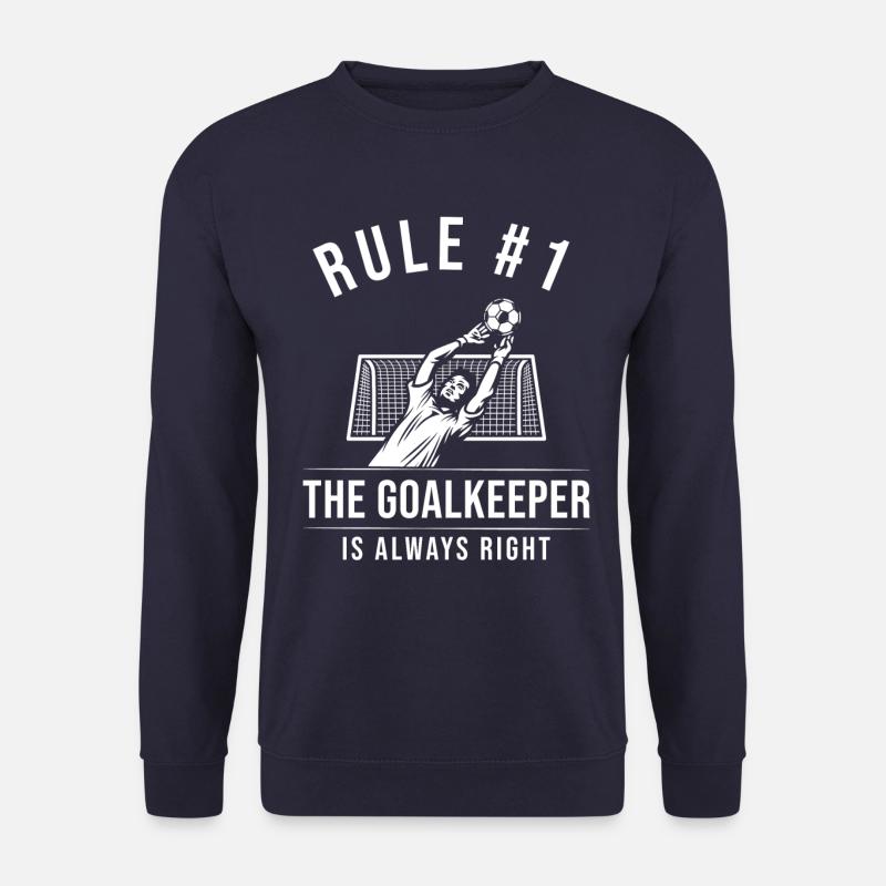 Torwart Spruch Geschenk Torwart Fußball - Unisex Pullover - Navy