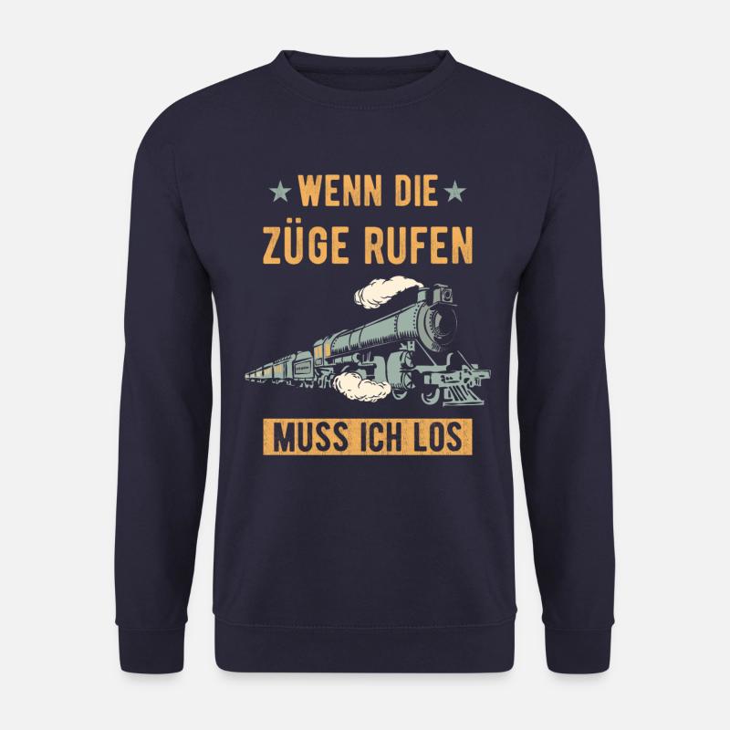 Zug Modelleisenbahn Eisenbahner - Unisex Pullover - Navy