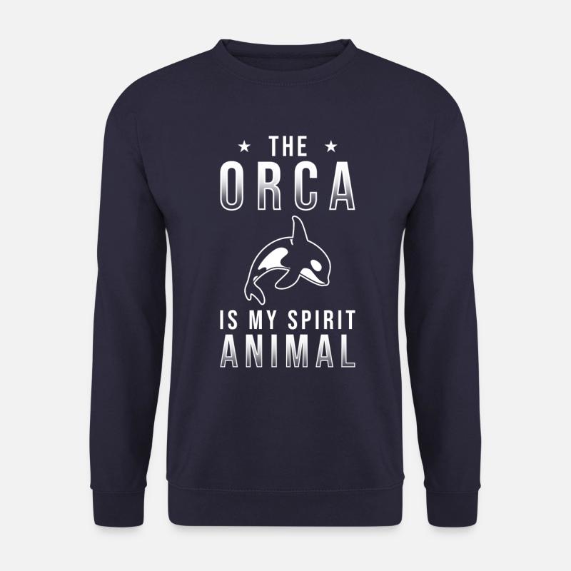 Orca Killerwal Spirit Animal - Unisex Pullover - Navy