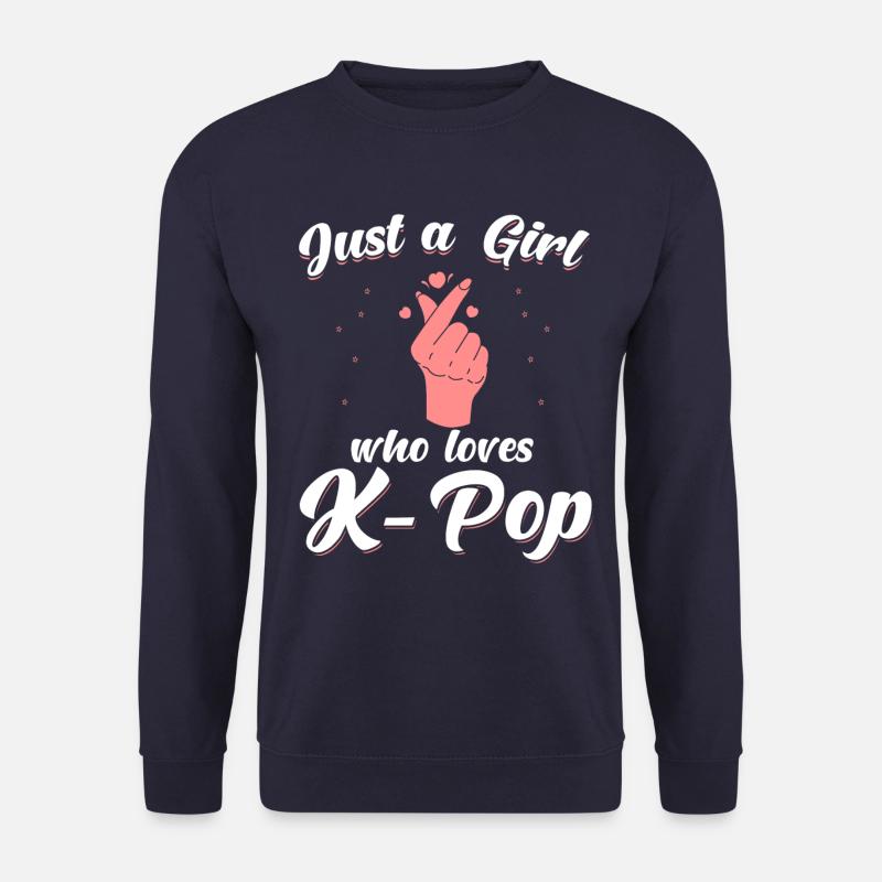Kpop K-Pop Spruch lustig - Unisex Pullover - Navy