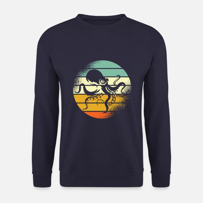 Squid Retro Octopus - Unisex Sweatshirt - navy