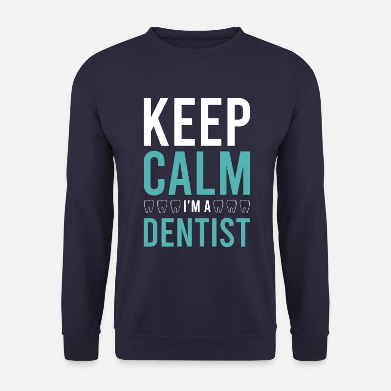 keep calm dentist - Unisex Sweatshirt - navy