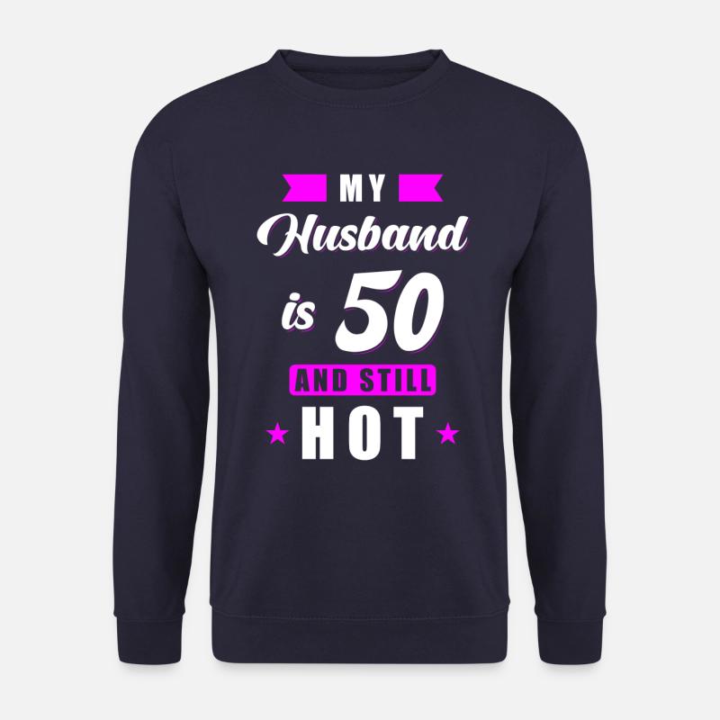 Husband 50 Birthday Gift - Unisex Sweatshirt - navy