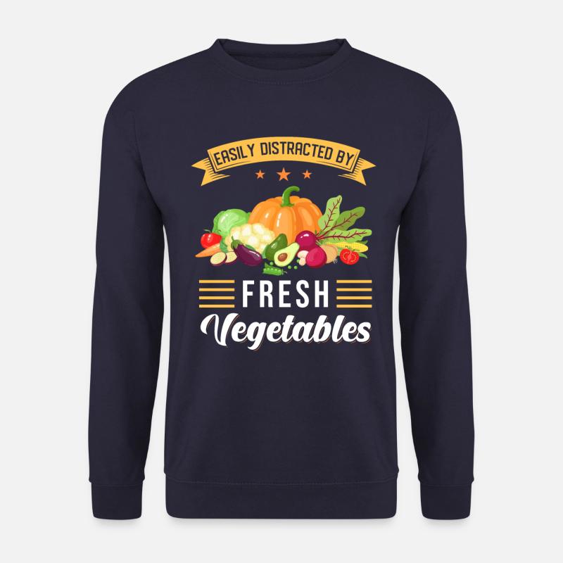 Gemüse Spruch Vegetarier Geschenk - Unisex Pullover - Navy