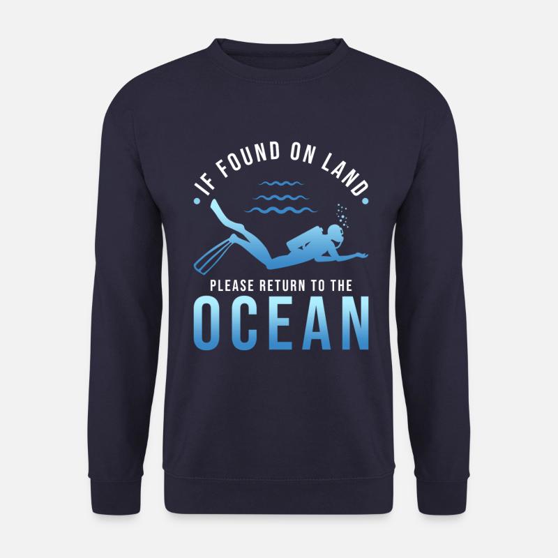 Taucher Geschenk Tauchen Spruch - Unisex Pullover - Navy