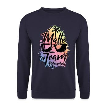Malle Team - Sweat-shirt Unisexe - marine - Devant - Alina (178cm) & Michal (187cm)