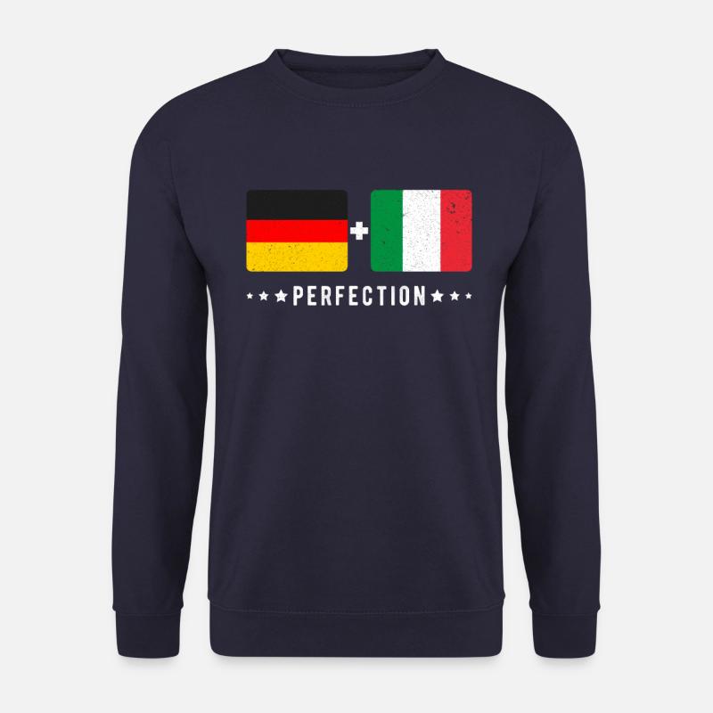 Italy Germany Flag - Unisex Sweatshirt - navy