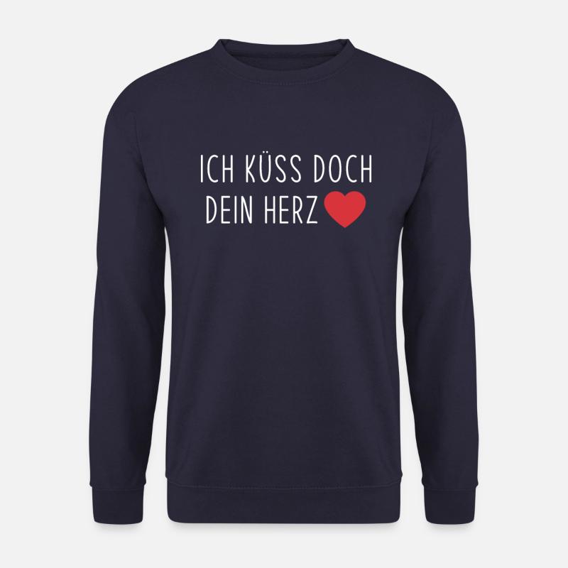 Ich küss doch dein Herz - Unisex Pullover - Navy