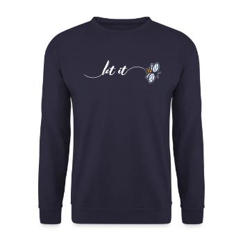 Abeille - Sweat-shirt Unisexe - marine - Devant - Alina (178cm) & Michal (187cm)