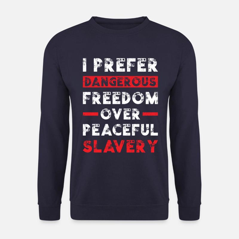 Freedom over Fear - Unisex Pullover - Navy