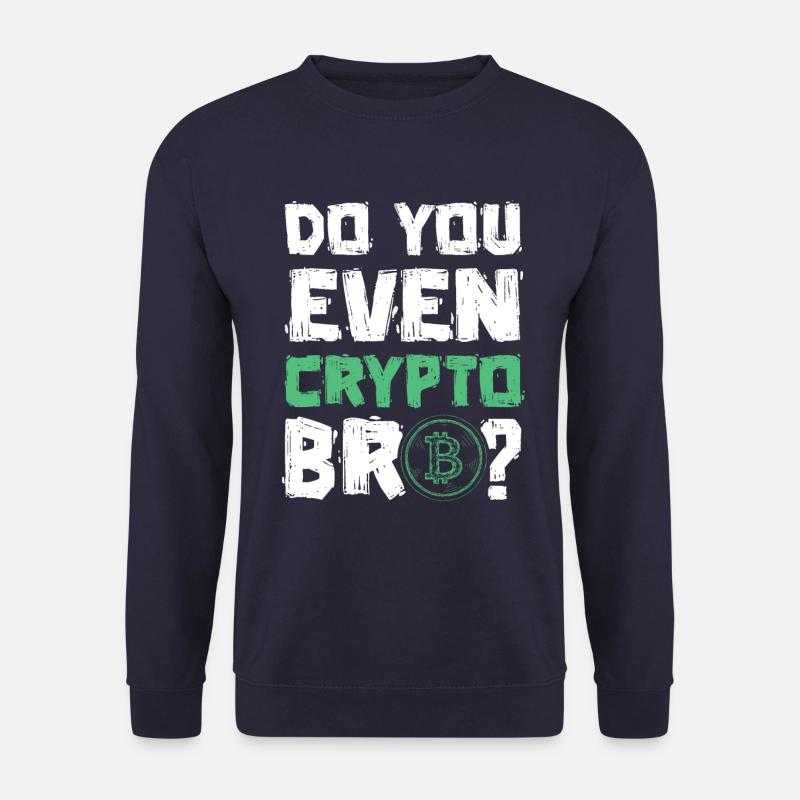 crypto spruch bitcoin - Unisex Pullover - Navy