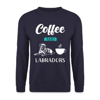 Labrador - Unisex Sweatshirt - navy - Front - Alina (178cm) & Michal (187cm)