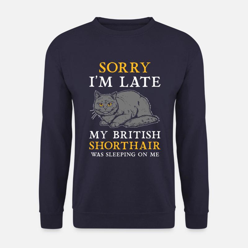 British Shorthair BKH cat - Unisex Sweatshirt - navy