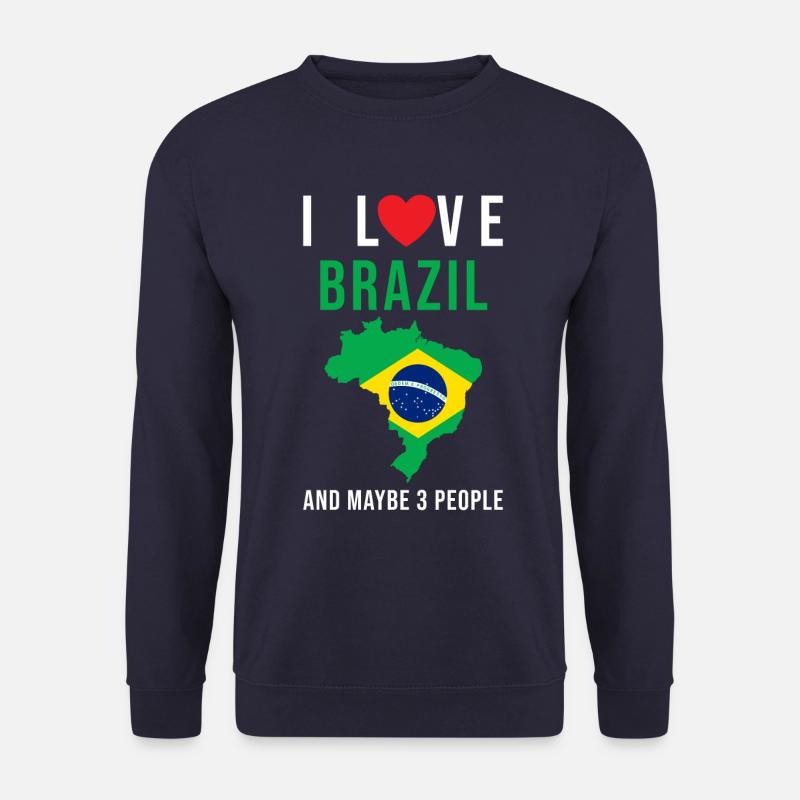 Brasilien Ich liebe Brasilien - Unisex Pullover - Navy