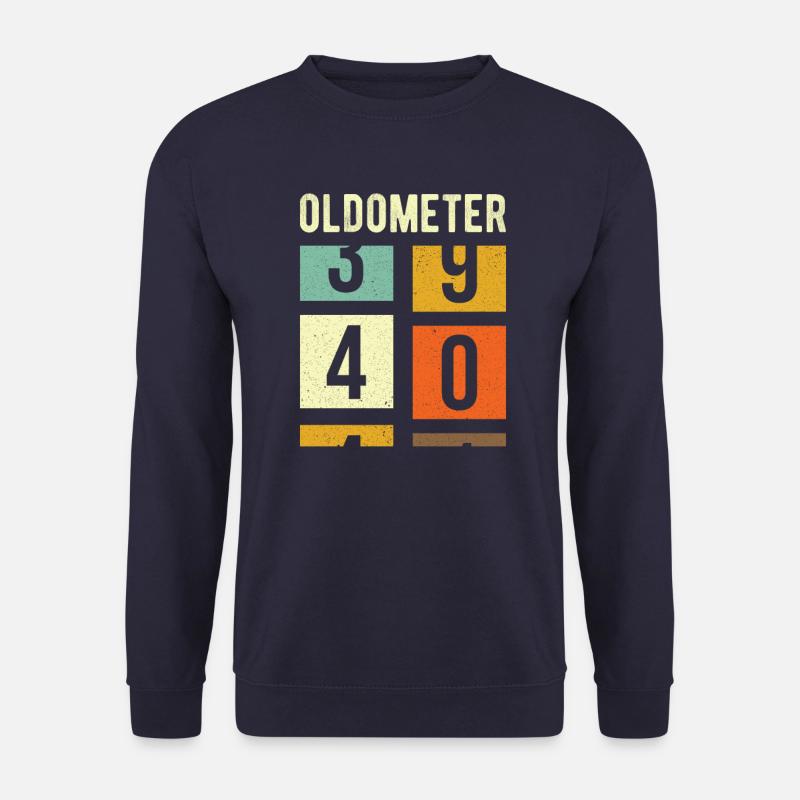 Oldometer 40th Birthday Gift - Unisex Sweatshirt - navy