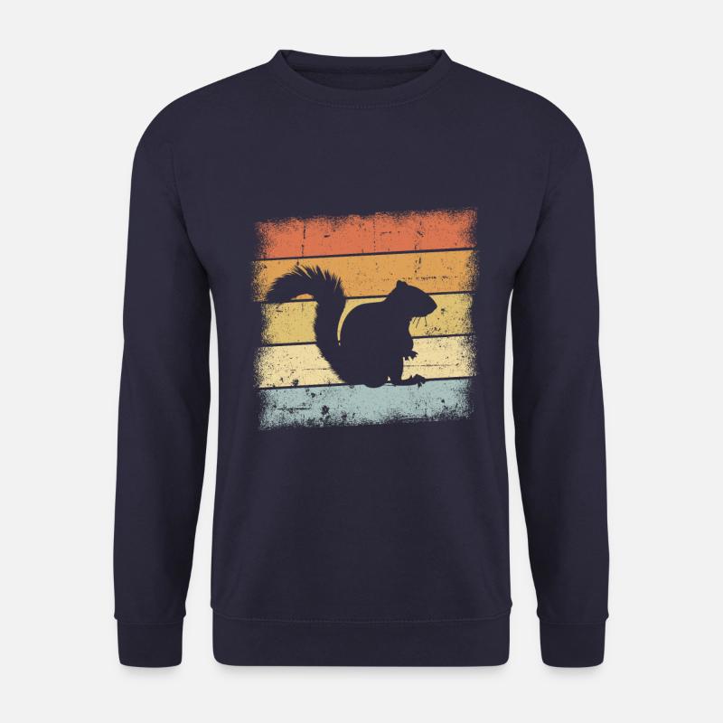 Squirrel Retro Design - Unisex Sweatshirt - navy
